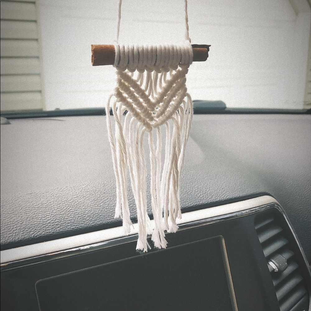 Macrame Rearview mirror decor